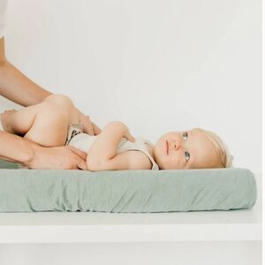 Copper Pearl Green Briar Knit Diaper Changing Pad Cover Unisex Baby Nursery Gear